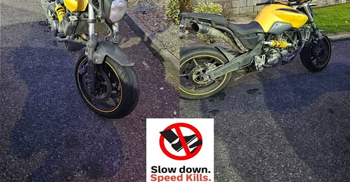 Learner motorcyclist caught travelling almost double speed limit in ...