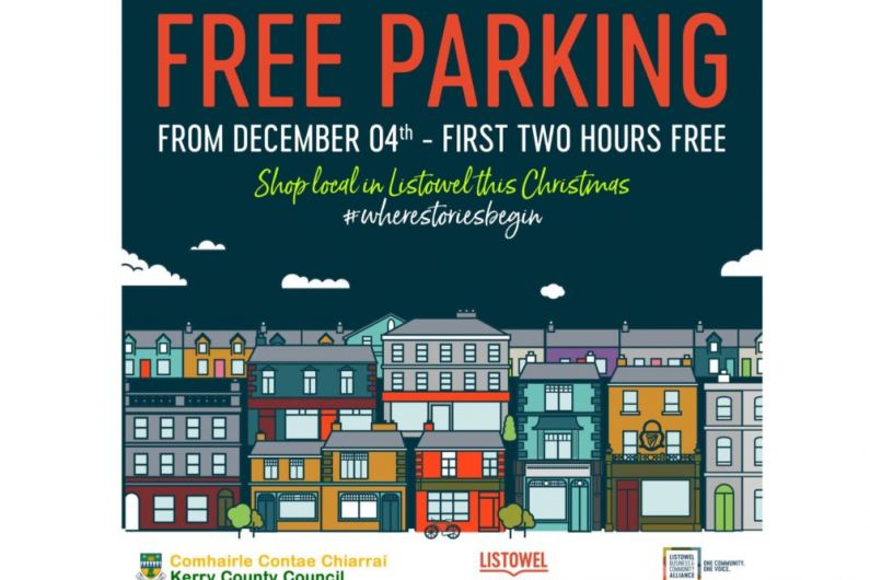 Two hours free parking in Listowel in the run up to Christmas