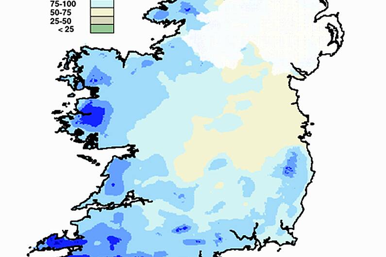 Kerry records most rainfall nationally in November