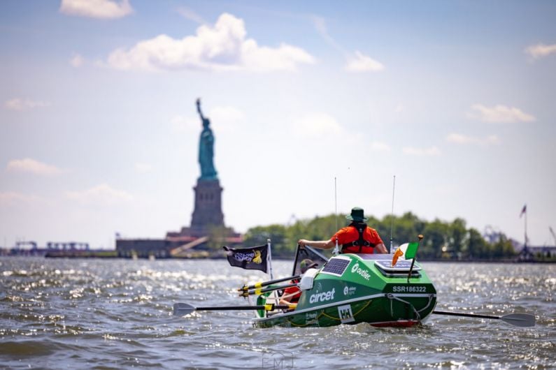 Man rowing from New York for charity pass the Dingle Peninsula