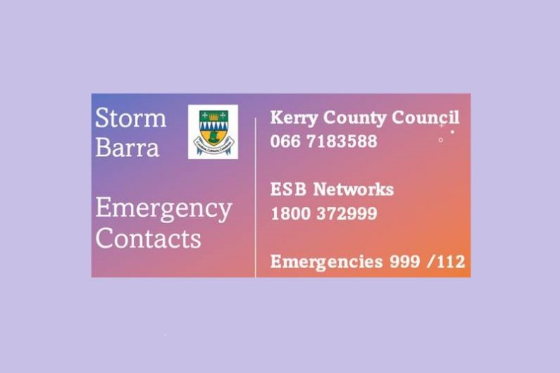 Council crews are working to clear debris from Kerry roads