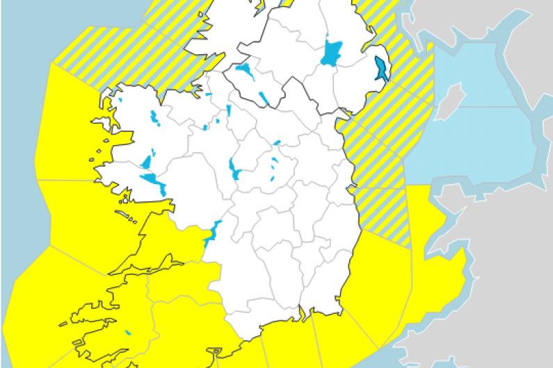 Status yellow wind warning in effect for Kerry