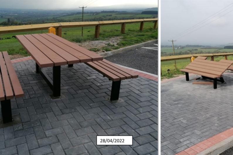 Seating vandalised at Kerry viewing point less than 24-hours after being installed