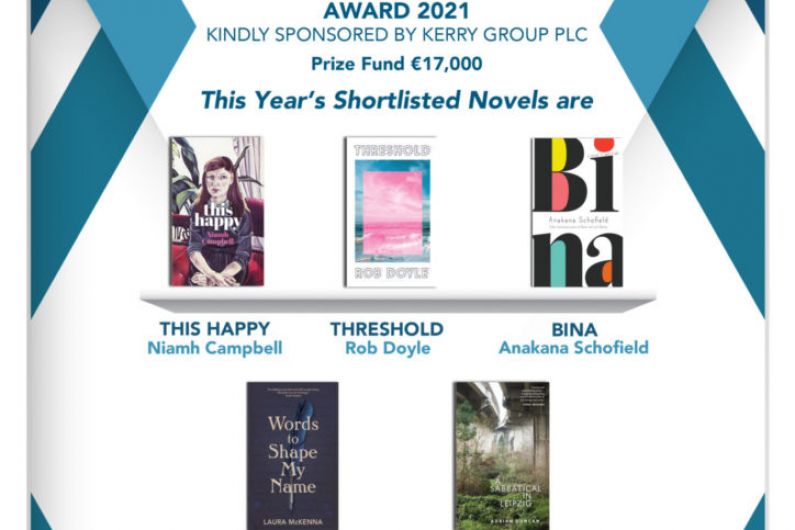 Shortlist for 2021 Kerry Group Irish Novel of the Year Award announced