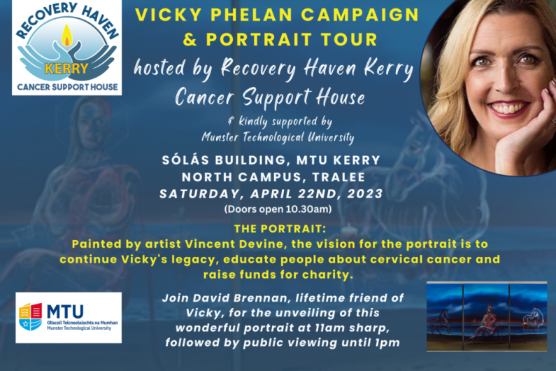 Recovery Haven Kerry to host Vicky Phelan portrait tour