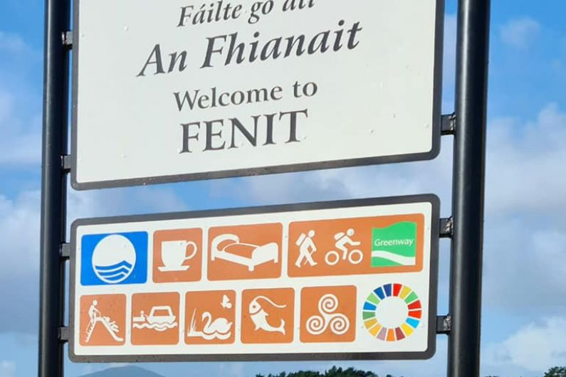 New entrance sign to welcome visitors into Fenit