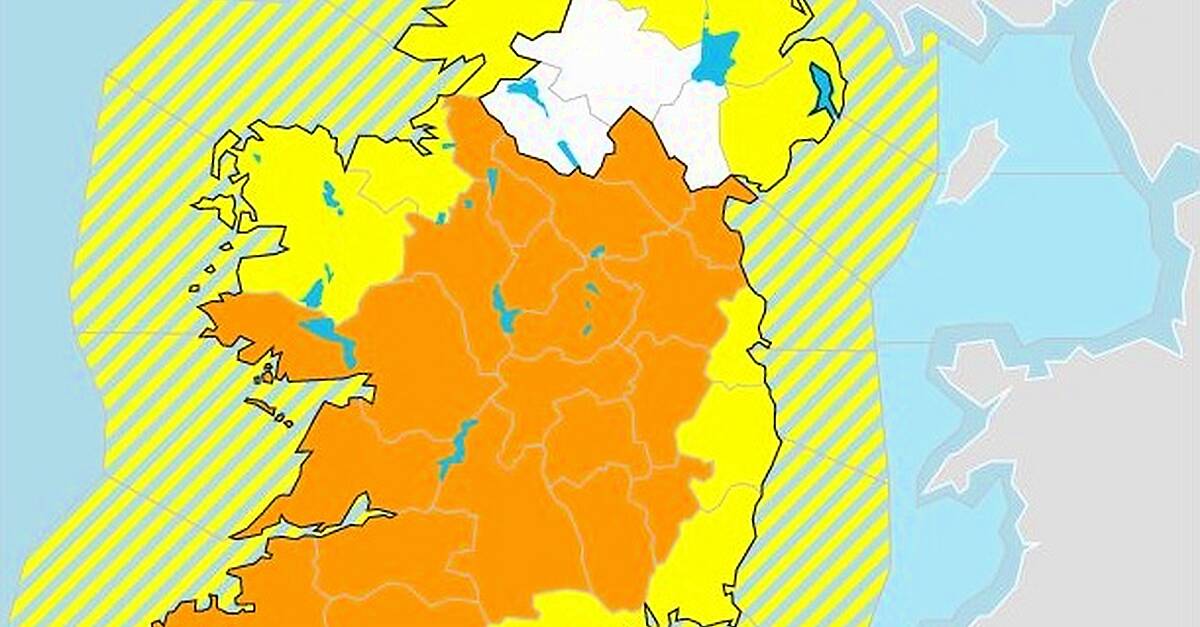 Orange low temperature and ice warning for Kerry from tomorrow evening ...