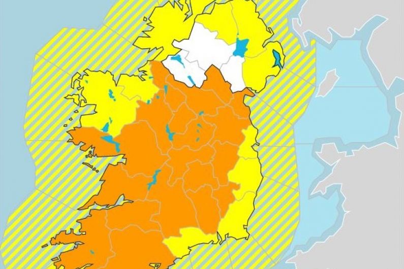 Orange low temperature and ice warning for Kerry from tomorrow evening