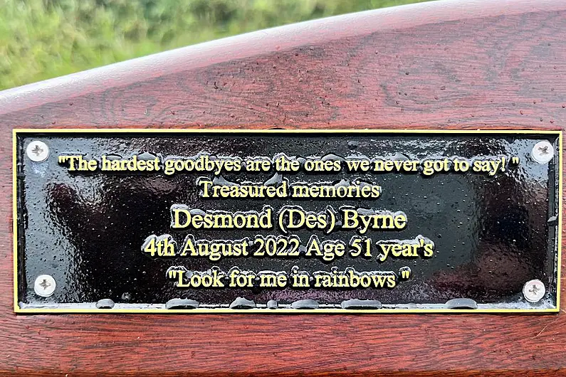 Memorial in Ballybunion this evening to mark one-year anniversary of double drowning