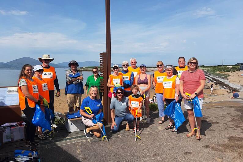 25kg of litter collected on North Kerry beach