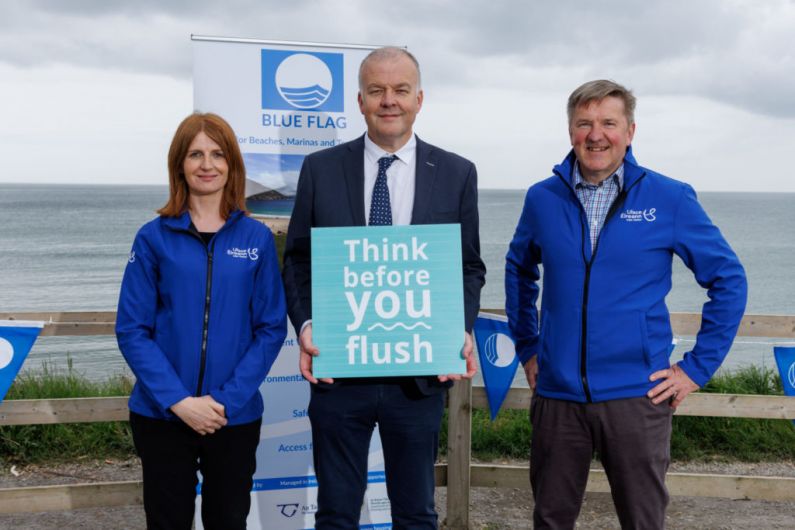 Kerry County Council joins forces with the "Think Before You Flush" campaign to protect Blue Flag Beaches