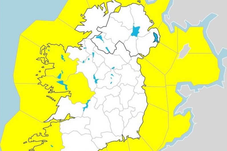 Yellow wind warning issued for Kerry