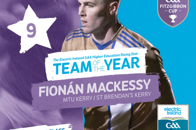 Mackessy named on Higher Education Hurling Team of the Year