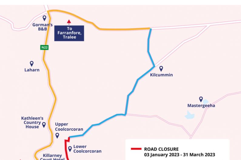 Kilcummin Sewerage Scheme works lead to two road closures