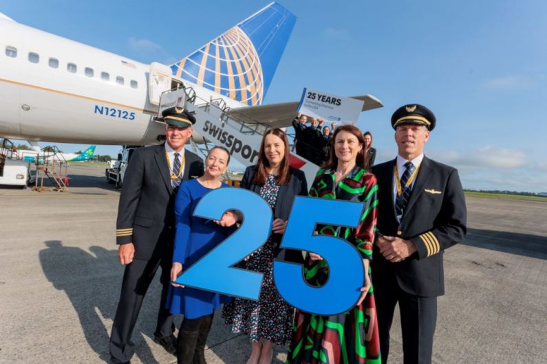 Shannon Airport and United Airlines marks its 25th anniversary of New York/Newark service