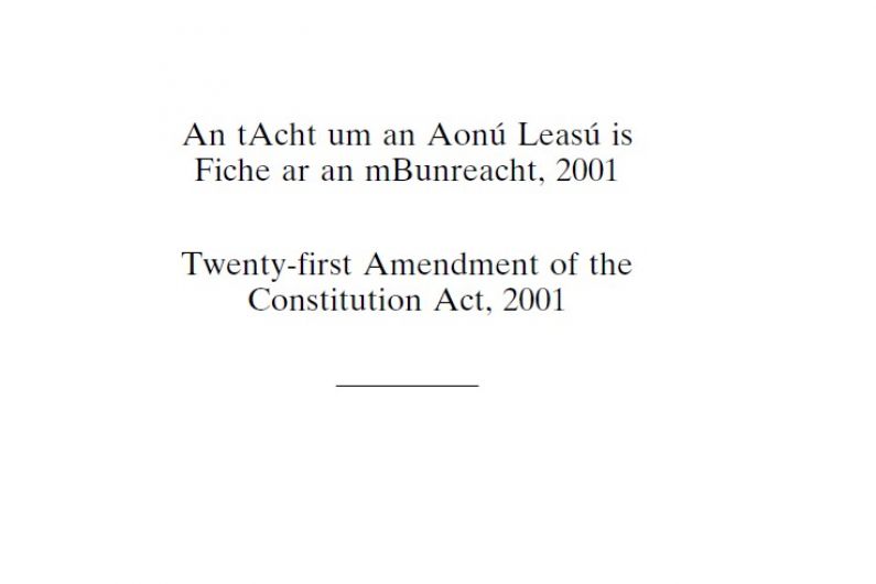 20 years since the Twenty-First Amendment Referendum - The Death Penalty