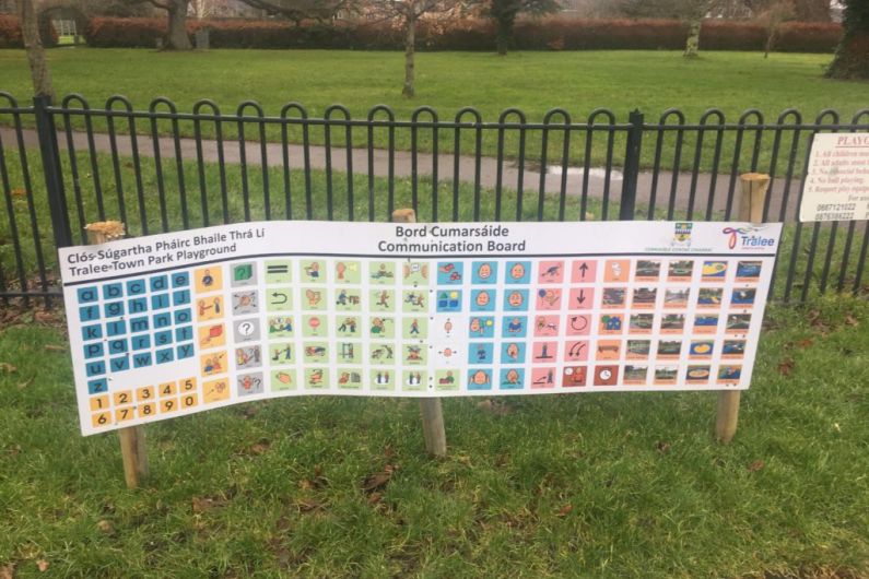 Autism-friendly communication board installed in Tralee Town Park