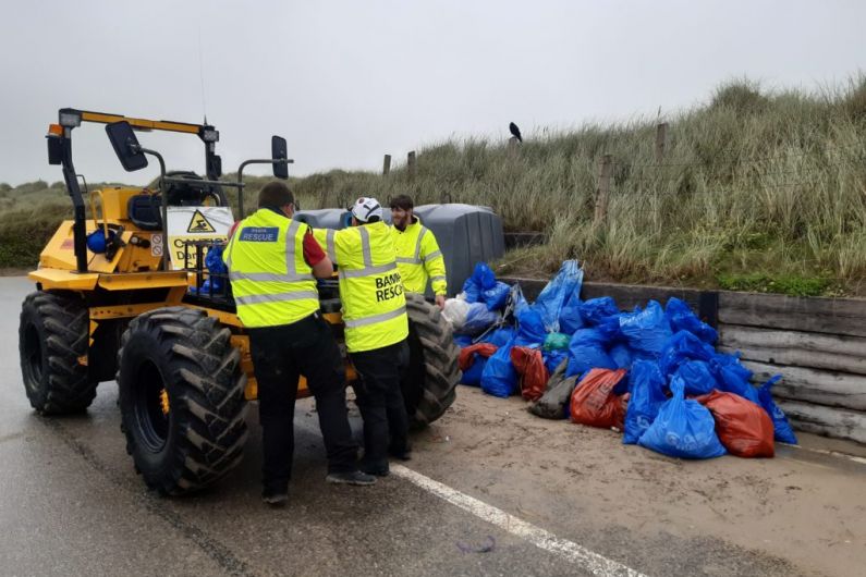 Fifty bags of rubbish collected along Banna Beach