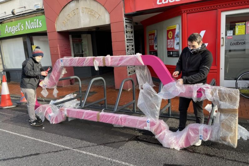 Bicycle parking unit installed in Tralee