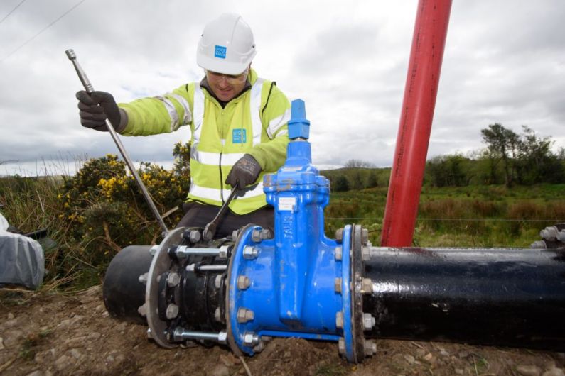 Works are underway to repair a burst water main in Farranfore