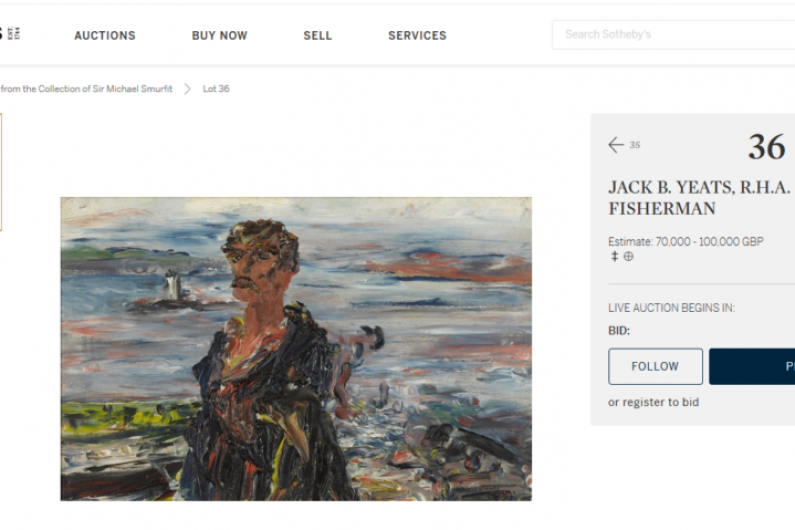 Jack B Yeats painting of Kerry fisherman to be auctioned