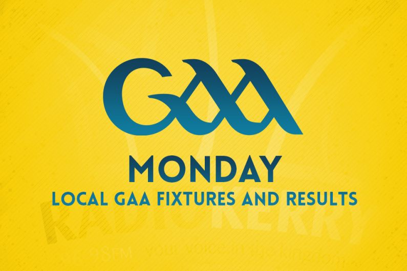 Monday Afternoon Local GAA Results