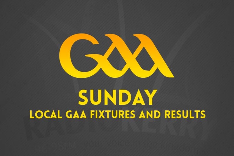 Sunday local GAA fixtures and results