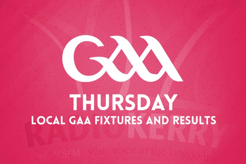 Thursday GAA Fixtures and Results