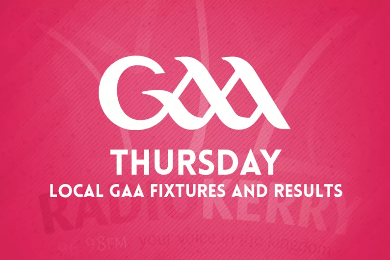 Thursday local GAA fixtures & results