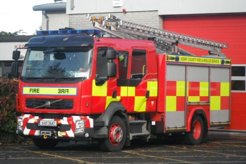 Vehicle on fire on Castleisland-Limerick Road