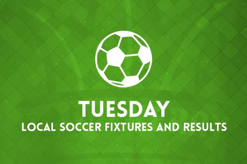 Tuesday local soccer fixtures &amp; results