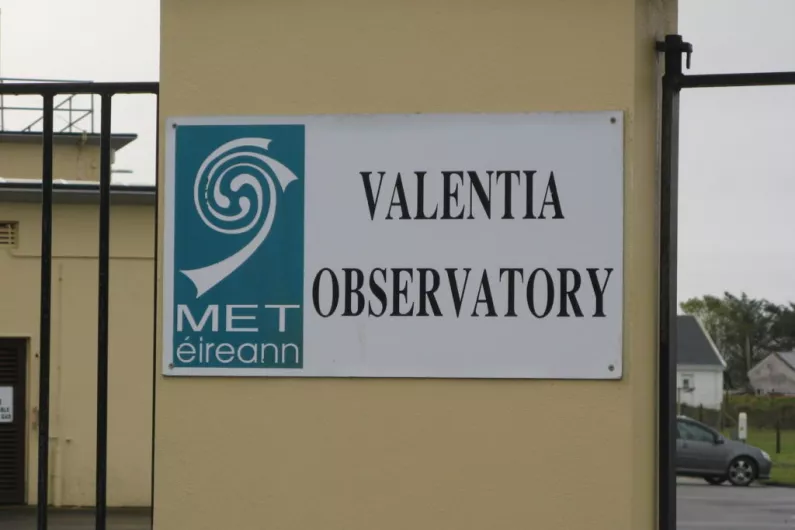 Highest average monthly temperature in April recorded at Valentia Observatory