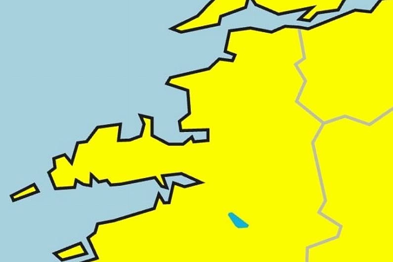 Yellow rainfall warning issued for Kerry