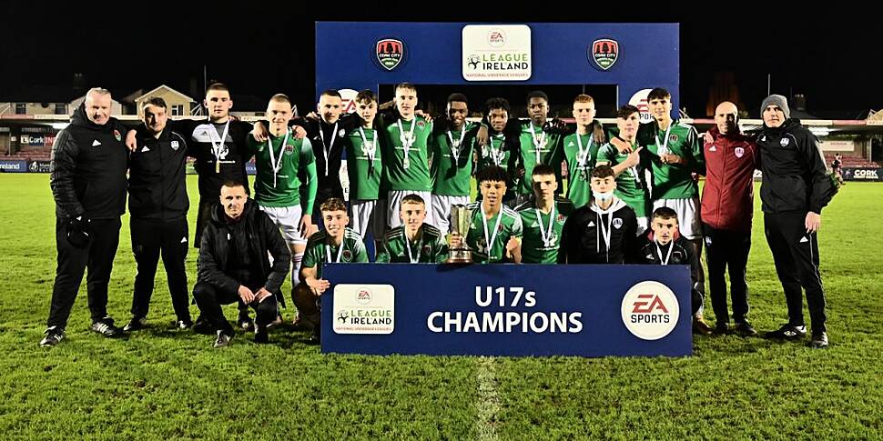 Cork City's Under 17s lift the...