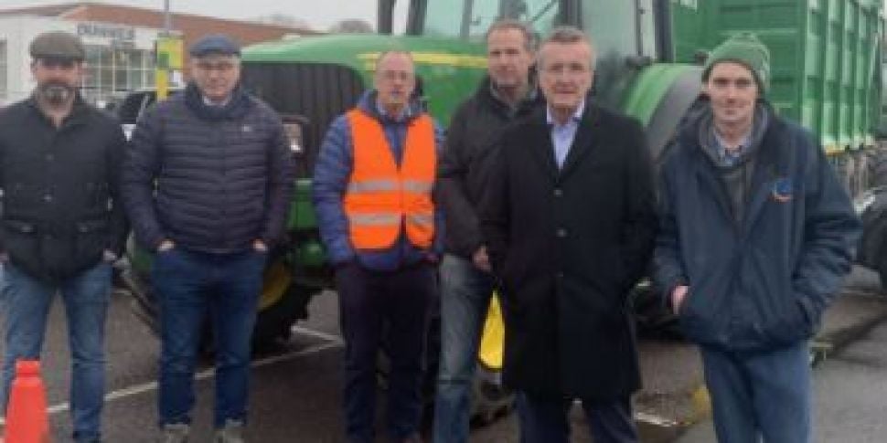 The farmers protest at Dunnes...