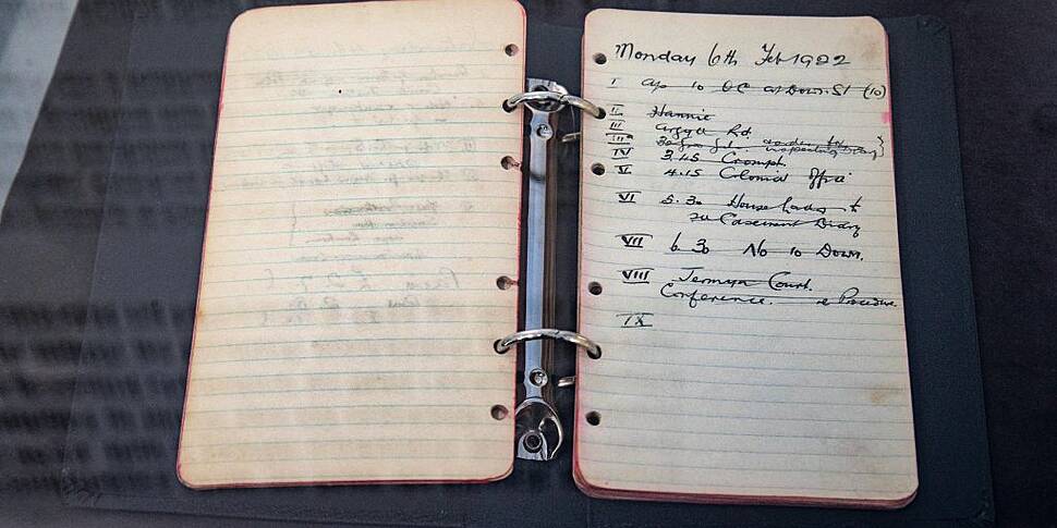 Michael Collins' diaries back...