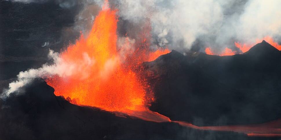 Volcano Erupts Near Iceland's...