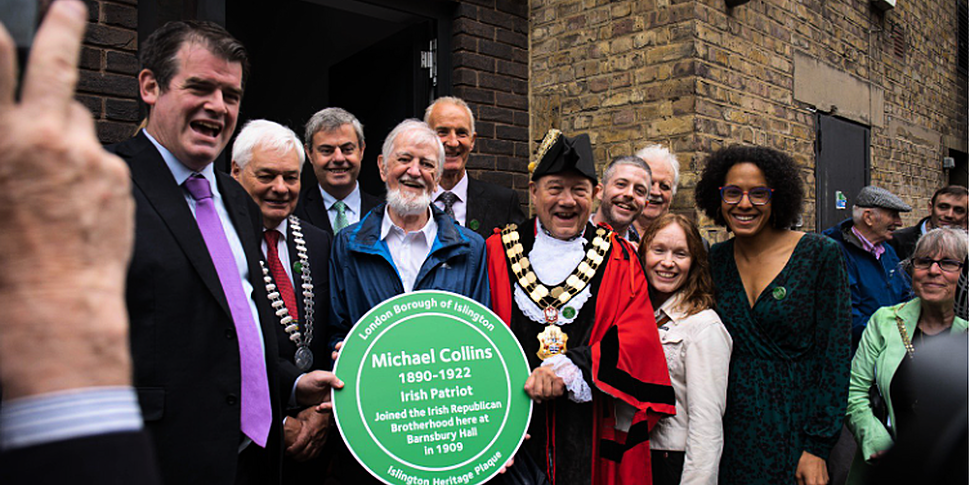 Plaque commemorating Irish rev...