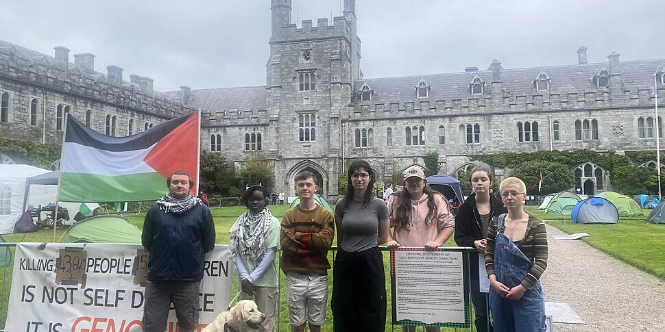 UCC says students protesting on the Quad refused to move their ...