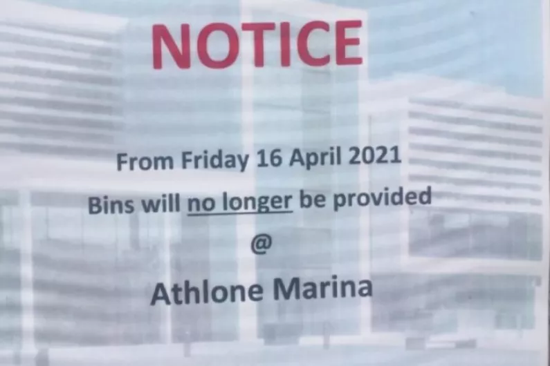 Concerns raised over decision to remove Athlone Marina bins