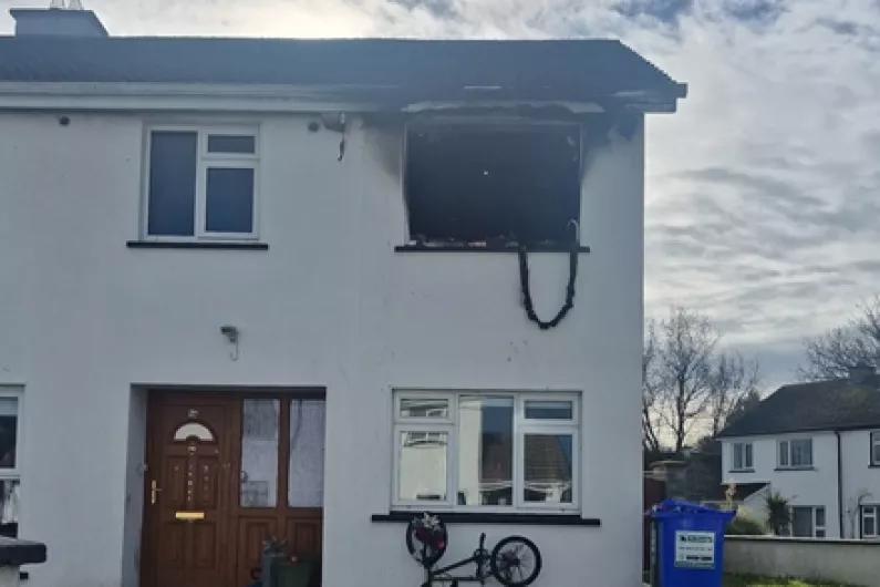 Woman hospitalised following house fire in Longford over the weekend