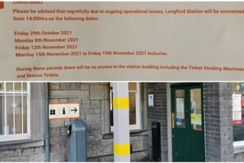 &quot;Not acceptable&quot; - Limited access to Longford train station this month
