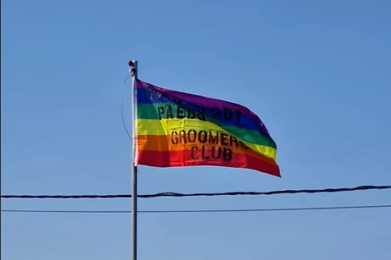 Investigations underway after pride flag vandalised in Roscommon