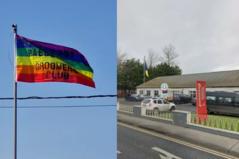 Vandalism of pride flag in Roscommon described as hate crime