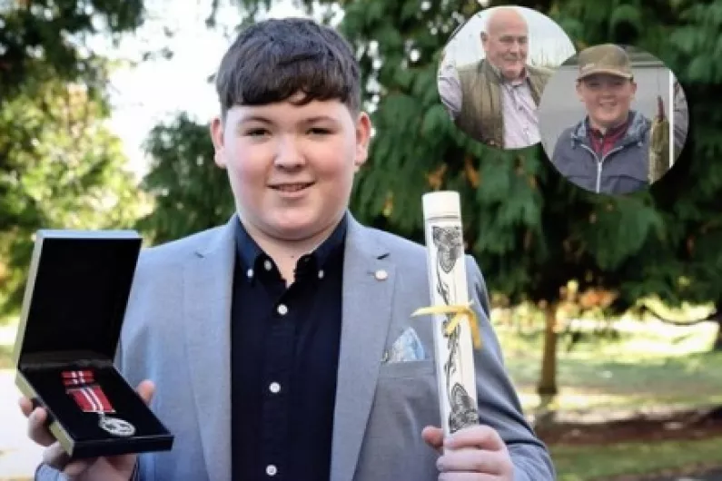 Young Roscommon boy honoured at the National Bravery Awards