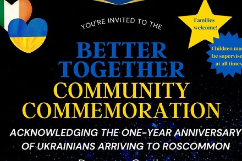 1 year anniversary of Ukrainian arrivals to Roscommon to be marked today