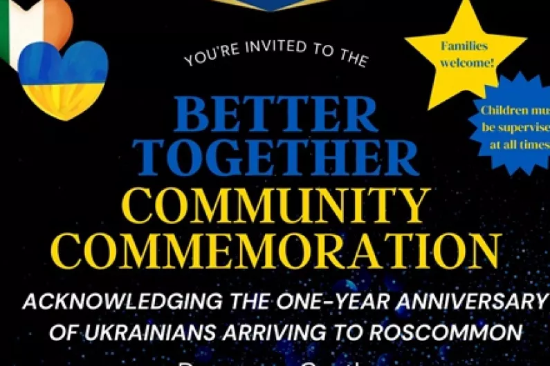 Roscommon community marks arrival of Ukrainian refugees with anniversary ceremony
