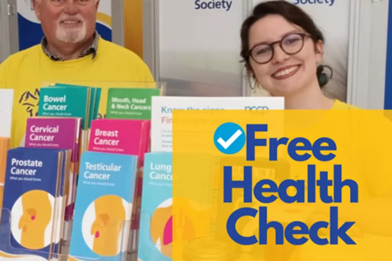 Irish Cancer Society hosting free health checks tomorrow and Thursday