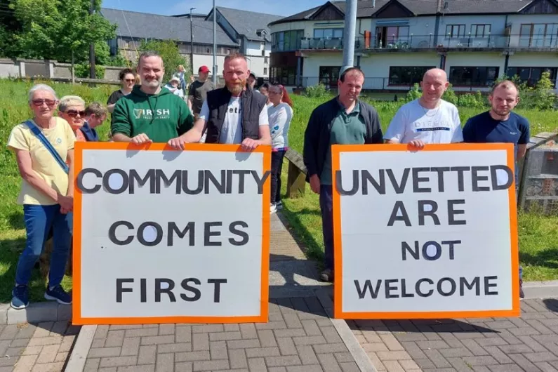 LISTEN: Castlerea protesters voice opposition to refugee accommodation