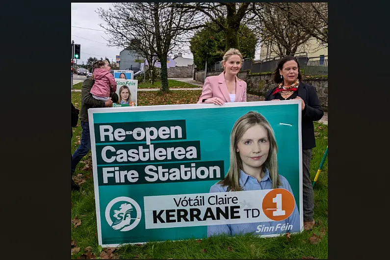 Mary Lou McDonald vows to reopen Castlerea fire station if elected to government